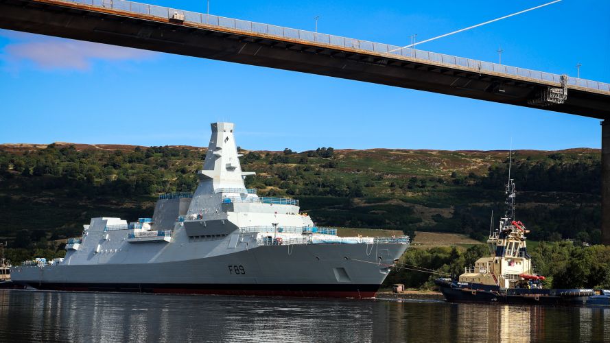New Pictures Show Type 26 Frigate HMS Cardiff In Water For The First Time new-pictures-show-type-26-frigate-hms-cardiff-in-water-for-the-first-time